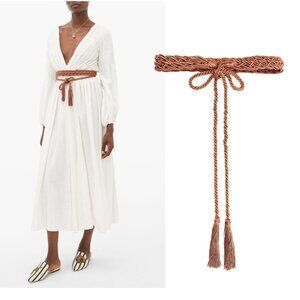 THIERRY COLSON Braided cord sash belt One size